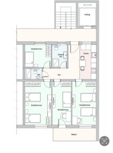 Grundriss 4 ZKB &#8211; Lampertheim